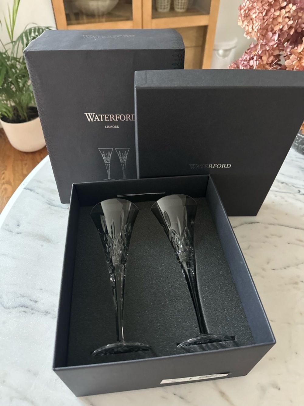Waterford lismore champagne flutes